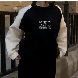 بلوز زنانه مدل N.Y.C طرح آستین رگلان